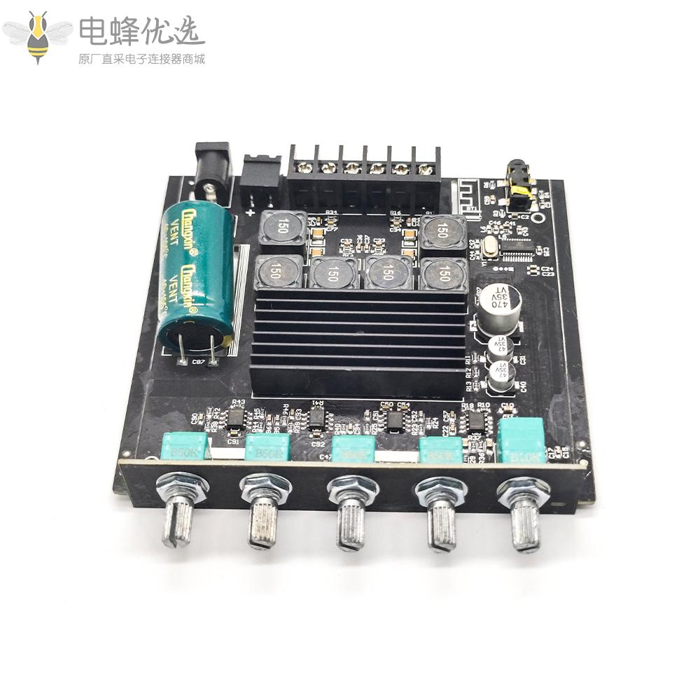 ZK_TB21_TPA3116D2蓝牙5.0低音炮功放板50WX2_100W_2.1声道功率音频立体声低音功放