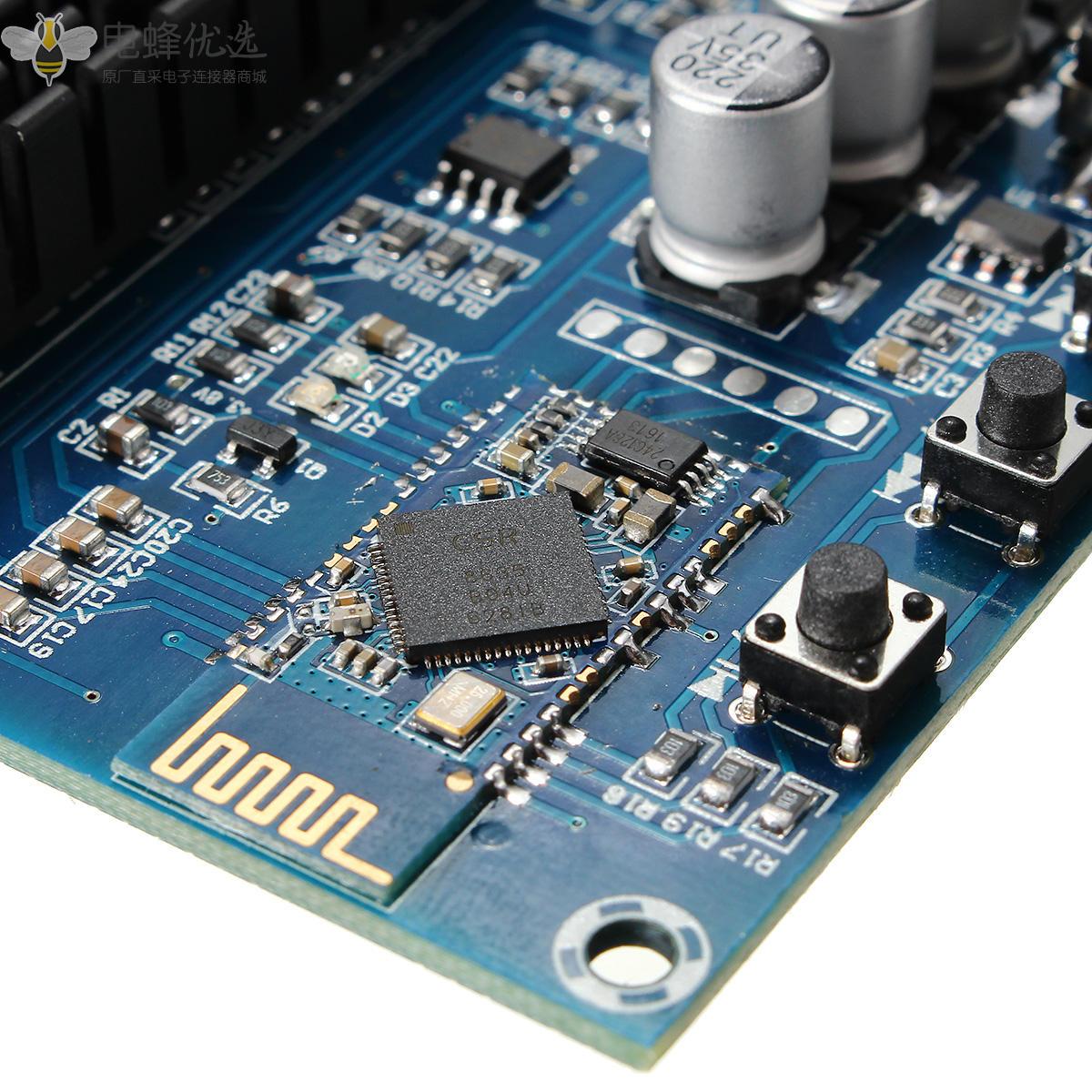 TPA3116D2_2x120W无线蓝牙4.0音频接收器数字功放板