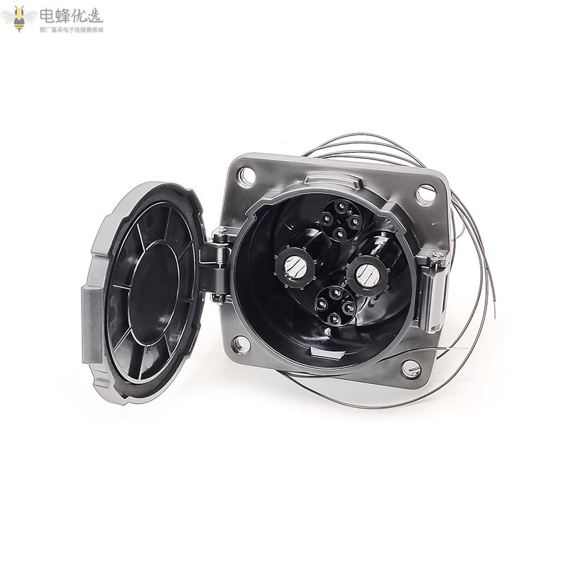 电动车充电连接器日本插座62.5KW_125A_DC快速充电器插座