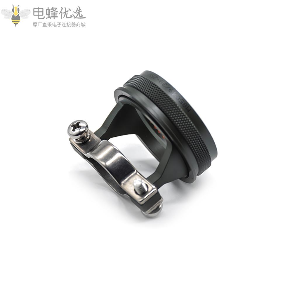 D38999连接器25号壳体直电缆夹橄榄绿镀镉尾附