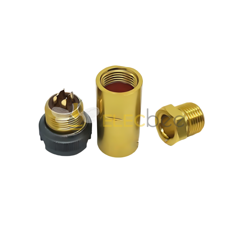 PC-4TK圆形连接器4芯直式螺纹连接母插头