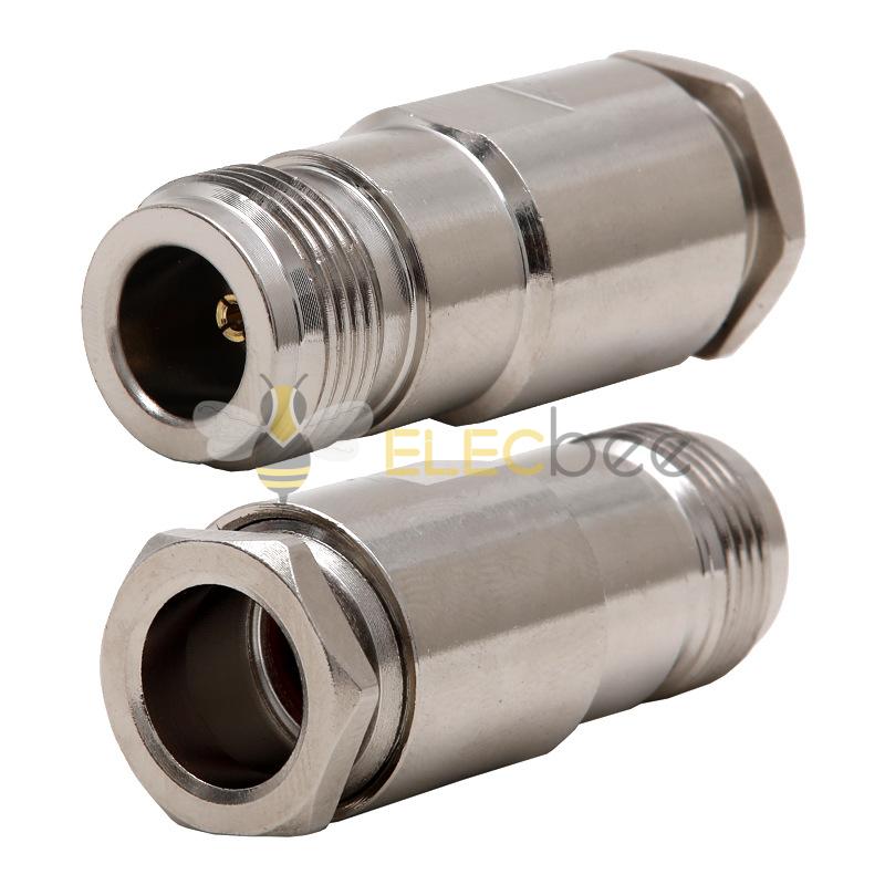 N-K-7全铜射频连接器 N型 L16母头装接式五件套 接50-7/LMR400线