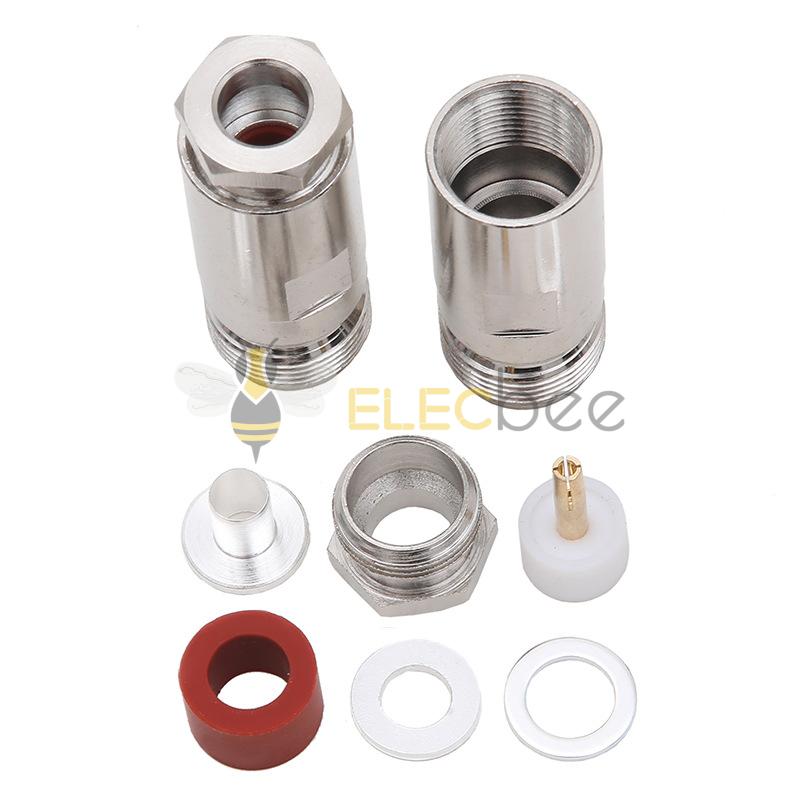 N-K-5全铜射频连接器N型 L16母头装接式五件套接50-5/LMR300线