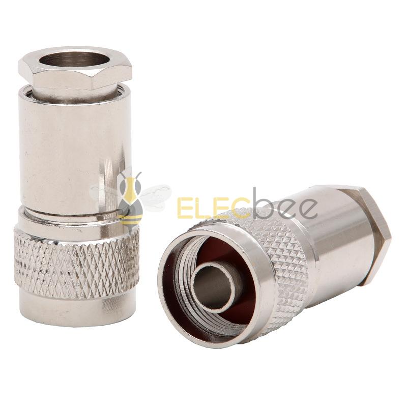 N-J-7全铜射频连接器 L16 N型公头装接式五件套 接50-7/LMR400线