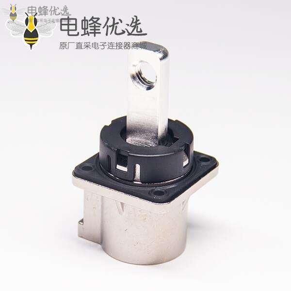 高压连接器插座电流200A金属单芯直式互锁连接器