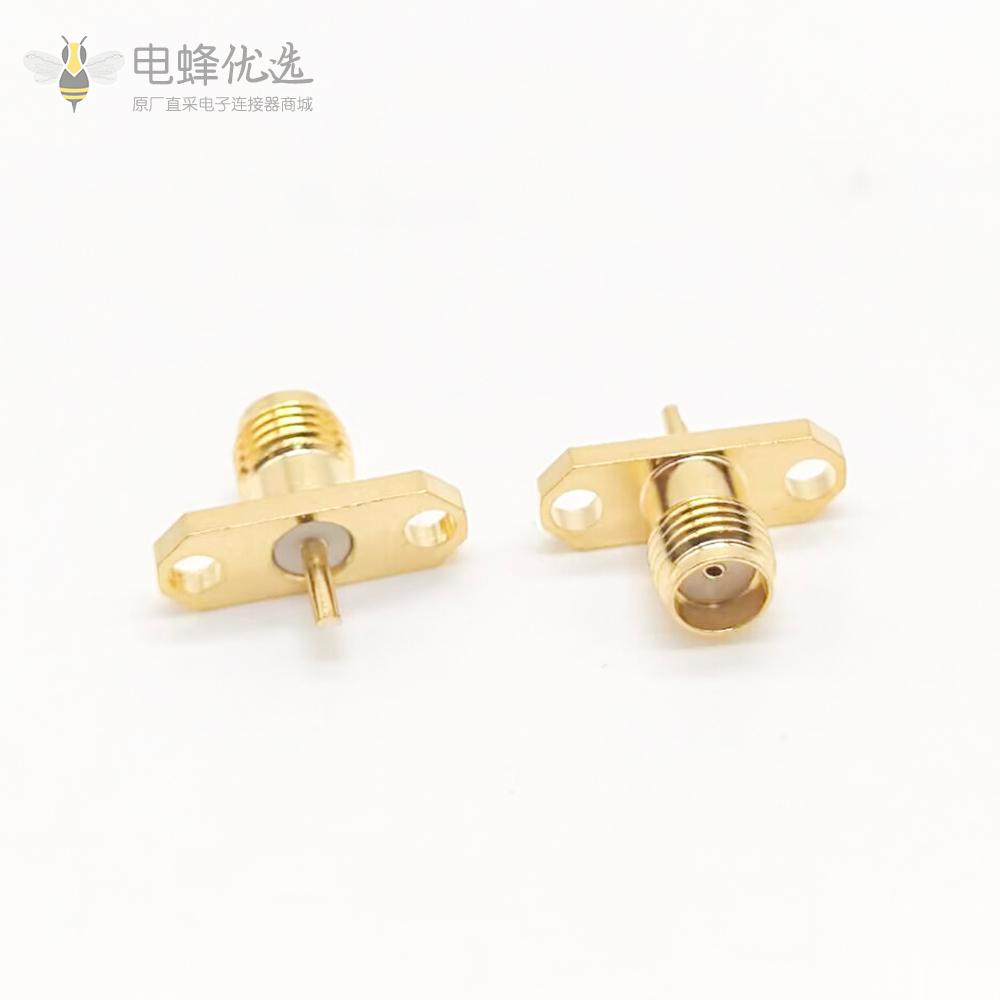 SMA接头带法兰母头直式焊接同轴线缆