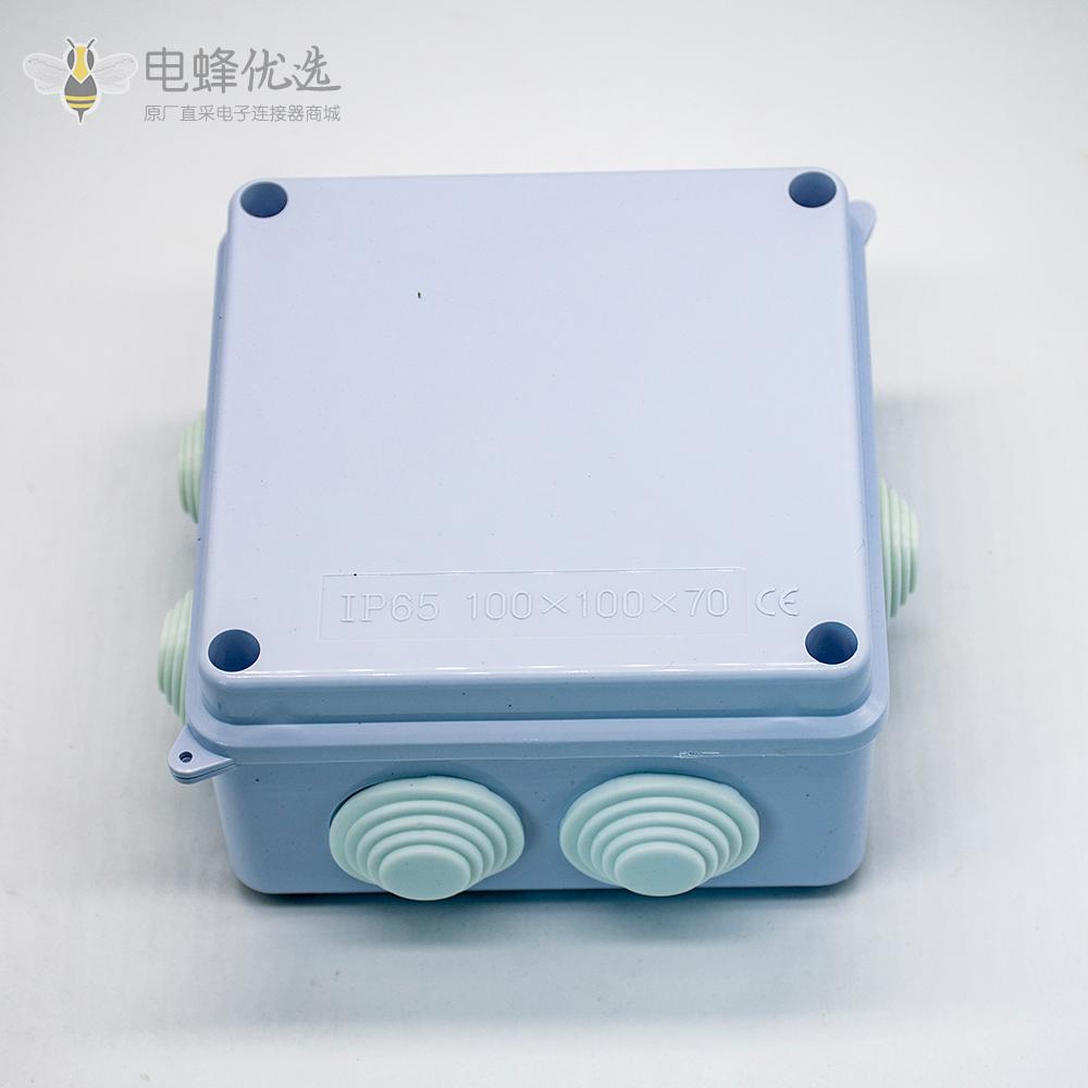防水接线盒IP55矩形100&times;68&times;50 ABS塑料螺丝固定密封盒