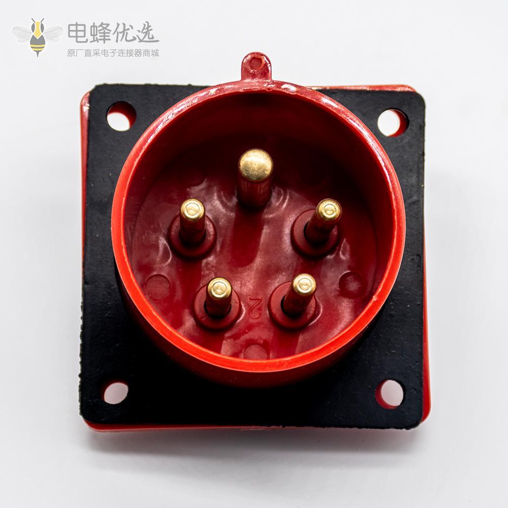 CEE 5芯工业插座 16A IP44 暗装插座